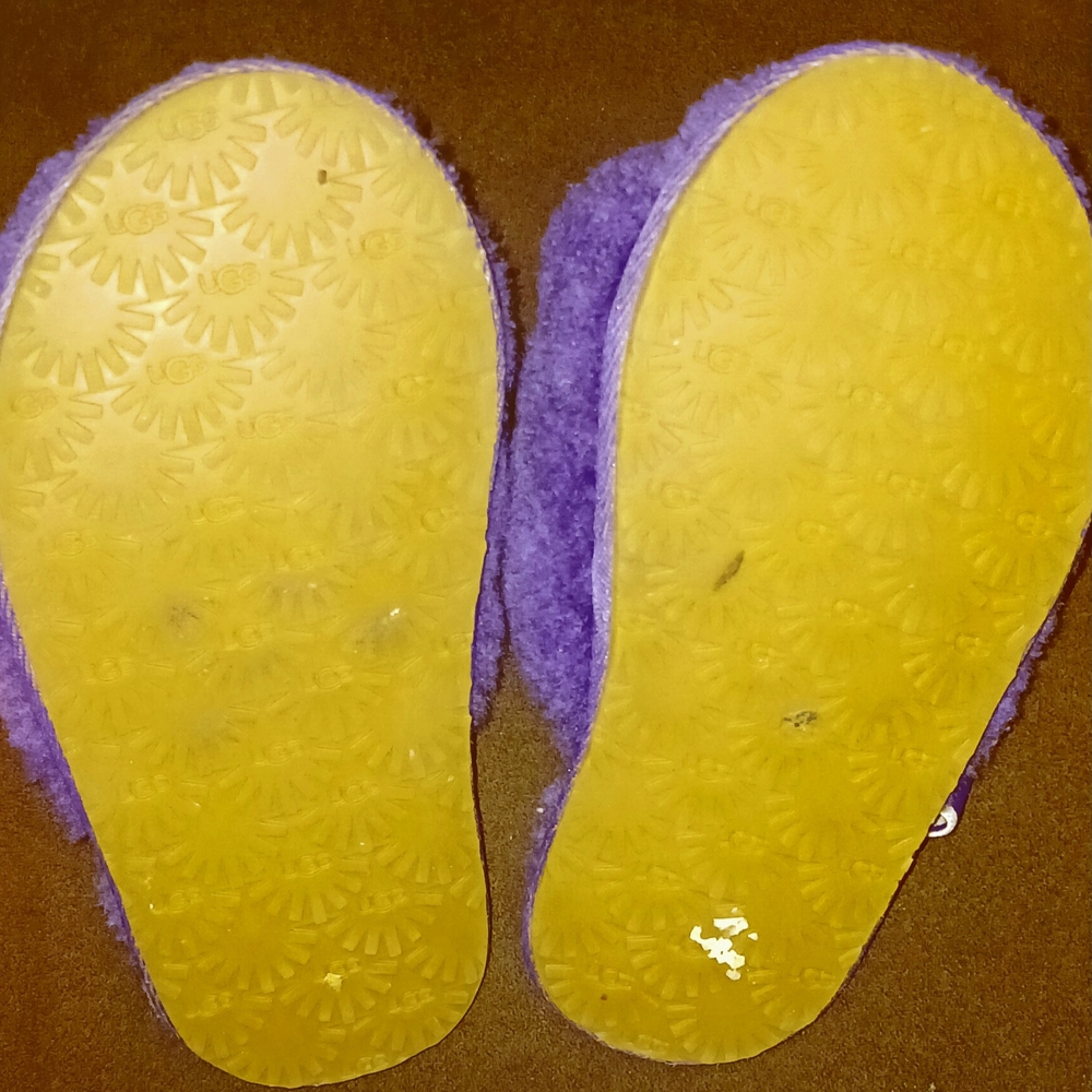 UGG Plush Navy Slippers - Picture 2 of 2
